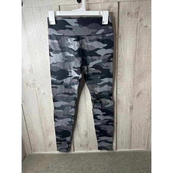 Womens Size Small Activewear Leggings Bundle 3 Pairs In Gray Camo & Olive Green - Picture 2 of 16